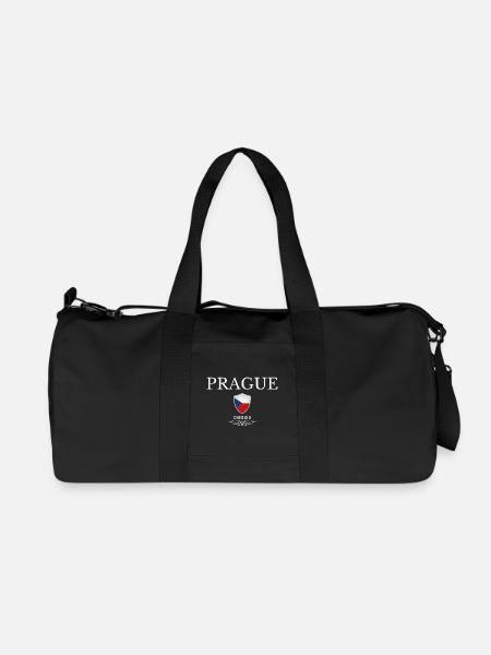 Prag, Tschechische Republik, Souvenir Prag - Recycelte Canvas-Sporttasche von Stanley/Stella - Schwarz