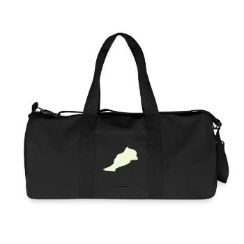 Marokko Maroc - Sac de sport en toile recyclée Stanley/Stella - noir - Devant