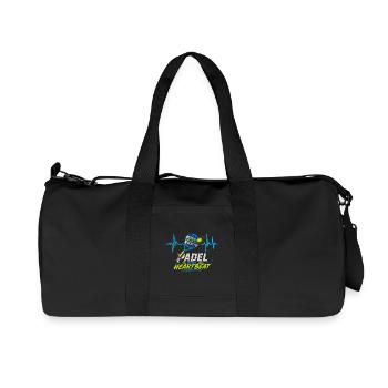 Padel is my heartbeat humour sport - Recycled Canvas Sports Bag by Stanley/Stella - black - Front