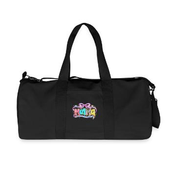 Mom Gift: Retro Mama Visual and Glitter - Recycled Canvas Sports Bag by Stanley/Stella - black - Front