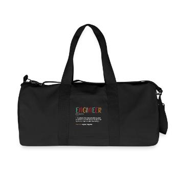 Ingenieur Student - Recycelte Canvas-Sporttasche von Stanley/Stella - Schwarz - Vorne