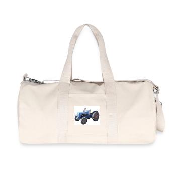 Mari Gamle Traktor - Recycelte Canvas-Sporttasche von Stanley/Stella - Naturweiß - Vorne