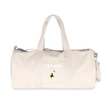 Tea Rex - Tea Rex / Gift Idea - Recycled Canvas Sports Bag by Stanley/Stella - natural - Front