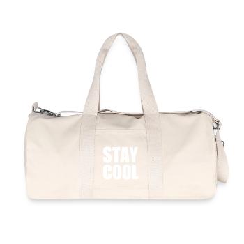 Stay cool - Sac de sport en toile recyclée Stanley/Stella - blanc naturel - Devant