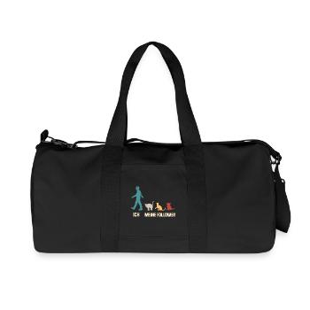 Katzen Katze Ich Und Meine Follower - Recycelte Canvas-Sporttasche von Stanley/Stella - Schwarz - Vorne