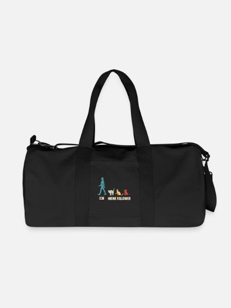 Ich Meine Follower Katzen - Recycelte Canvas-Sporttasche von Stanley/Stella - Schwarz
