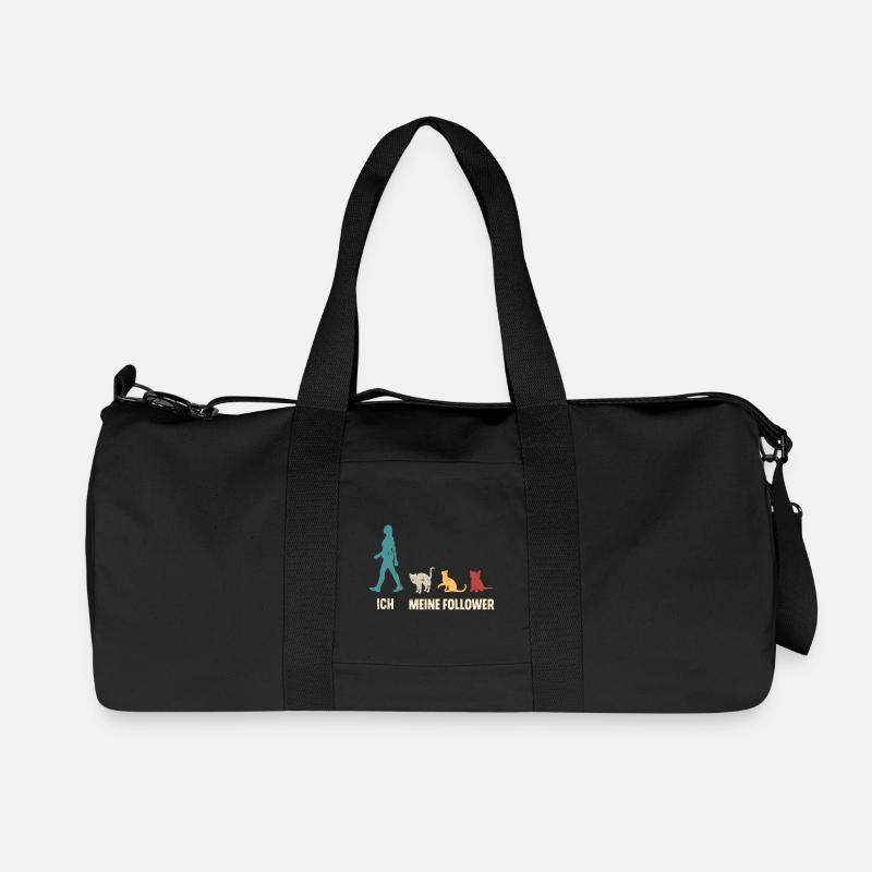 Ich Meine Follower Katzen - Recycelte Canvas-Sporttasche von Stanley/Stella - Schwarz