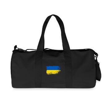 Drapeau Coup de pinceau Ukraine - Sac de sport en toile recyclée Stanley/Stella - noir - Devant
