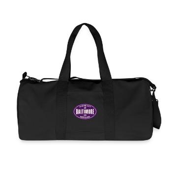 Insigne vintage de la ville du charme de Baltimore - Sac de sport en toile recyclée Stanley/Stella - noir - Devant
