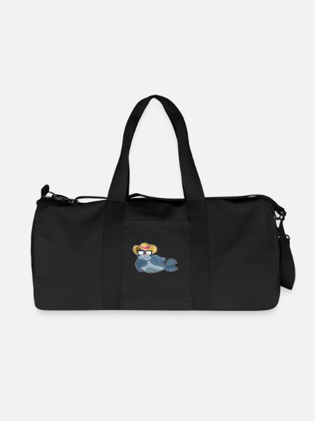Seehund Sonnenbrille - Recycelte Canvas-Sporttasche von Stanley/Stella - Schwarz