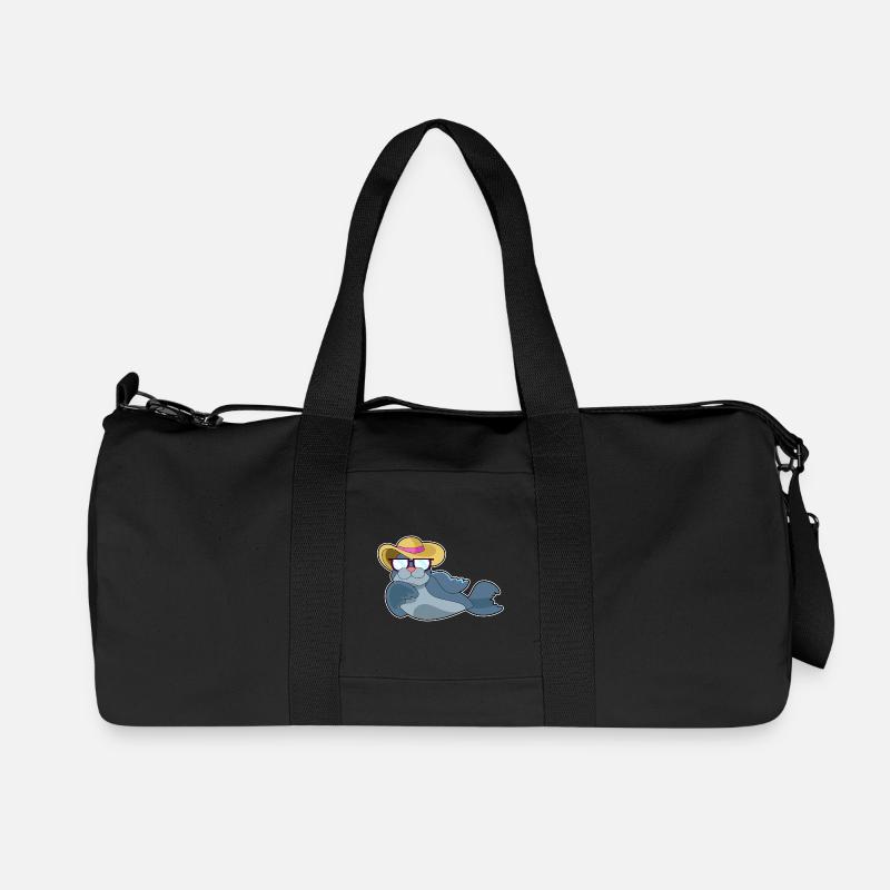 Seehund Sonnenbrille - Recycelte Canvas-Sporttasche von Stanley/Stella - Schwarz