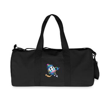 Oeuf de Pâques design de hockey sur glace pour les joueurs de hockey sur glace et - Sac de sport en toile recyclée Stanley/Stella - noir - Devant
