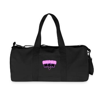 Super Mood Bubble Logo - Recycled Canvas Sports Bag by Stanley/Stella - black - Front
