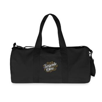 Singende Oma - unsere Oma Großmutter singt gerne - Recycelte Canvas-Sporttasche von Stanley/Stella - Schwarz - Vorne