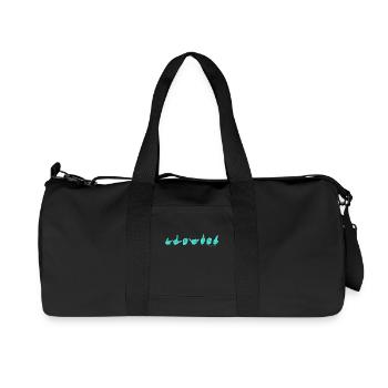 GLEYFER turquoise - Sac de sport en toile recyclée Stanley/Stella - noir - Devant