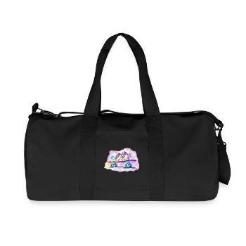 Planche à roulettes avec chaussures - Sac de sport en toile recyclée Stanley/Stella - noir - Devant