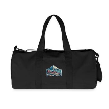 Berge - Recycelte Canvas-Sporttasche von Stanley/Stella - Schwarz - Vorne