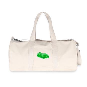 Gummifrosch real - Recycelte Canvas-Sporttasche von Stanley/Stella - Naturweiß - Vorne
