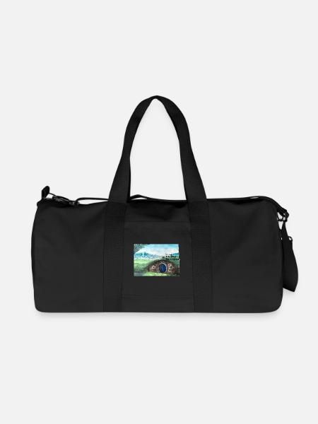 Tolkien Hole Landschaftskunst - Recycelte Canvas-Sporttasche von Stanley/Stella - Schwarz