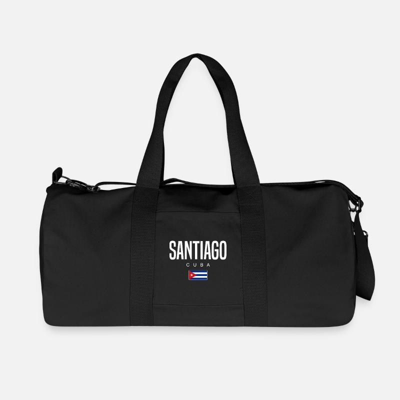 Santiago Kuba Kubaner - Recycelte Canvas-Sporttasche von Stanley/Stella - Schwarz