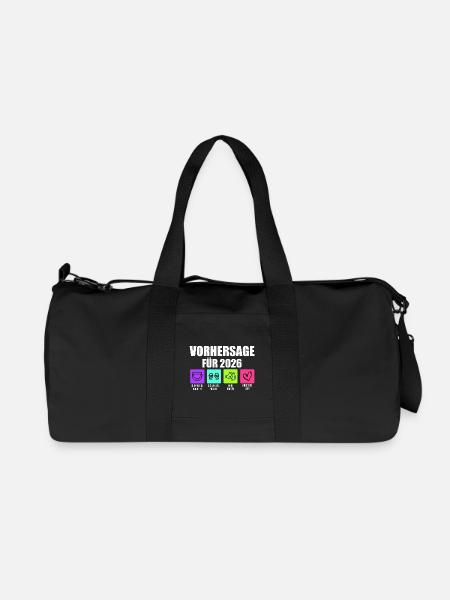 Bald Mama VORHERSAGE 2026 Lustiges - Recycelte Canvas-Sporttasche von Stanley/Stella - Schwarz