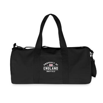 England Immobilien Sheffield Logo - Recycelte Canvas-Sporttasche von Stanley/Stella - Schwarz - Vorne