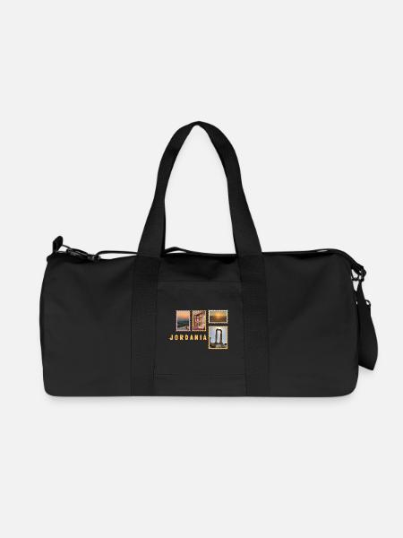 Jordanien Collage - Recycelte Canvas-Sporttasche von Stanley/Stella - Schwarz