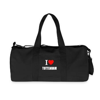 I Love Tottenham - Recycled Canvas Sports Bag by Stanley/Stella - black - Front