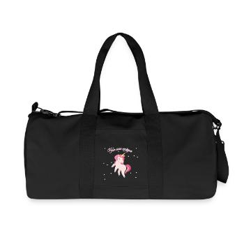 Licorne - Sac de sport en toile recyclée Stanley/Stella - noir - Devant