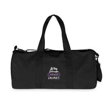 Si seulement Sarcasme Burned Calories_white rose - Sac de sport en toile recyclée Stanley/Stella - noir - Devant