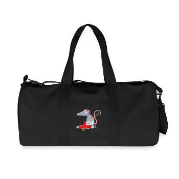 Matze Mausezahn - Recycled Canvas Sports Bag by Stanley/Stella - black - Front