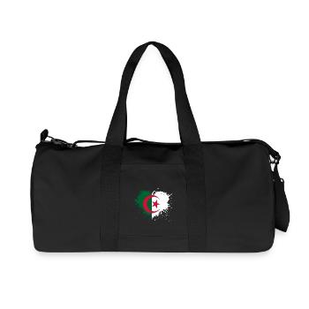 Coeur drapeau algerie - Sac de sport en toile recyclée Stanley/Stella - noir - Devant