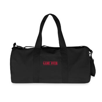 Game Over - Recycelte Canvas-Sporttasche von Stanley/Stella - Schwarz - Vorne