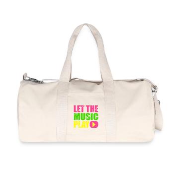 let the music play - Recycled Canvas Sports Bag by Stanley/Stella - natural - Front