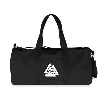 Valknut - Symbol of Odin - Recycled Canvas Sports Bag by Stanley/Stella - black - Front