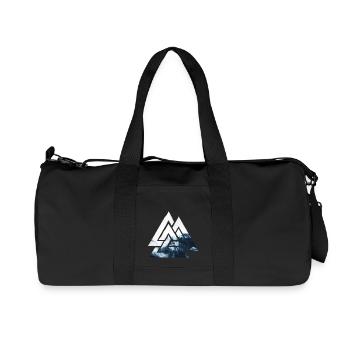 Valknut, symbole d’Odin - Avec la forêt de brouillard - Sac de sport en toile recyclée Stanley/Stella - noir - Devant