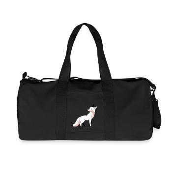 Faune Renard Renards Enfants Arctic Snow Zoo - Sac de sport en toile recyclée Stanley/Stella - noir - Devant