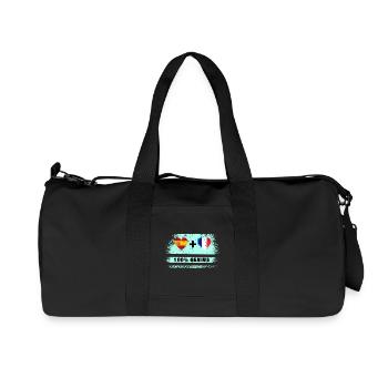 Spain and France 100% genius flag - Recycled Canvas Sports Bag by Stanley/Stella - black - Front