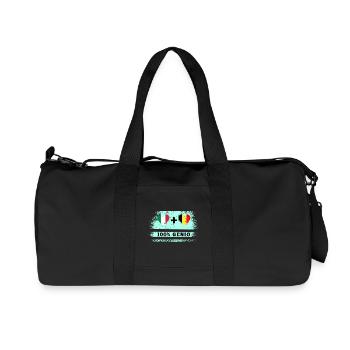 Italie et Belgique 100% drapeau de génie - Sac de sport en toile recyclée Stanley/Stella - noir - Devant