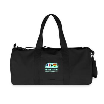 Drapeau France et Bolivie 100% génial - Sac de sport en toile recyclée Stanley/Stella - noir - Devant