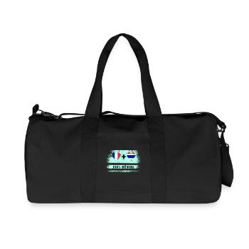 France et Thaïlande 100% génial - Sac de sport en toile recyclée Stanley/Stella - noir - Devant
