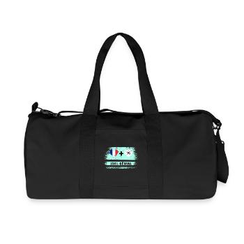 Drapeau France et Corée du Sud 100% génial - Sac de sport en toile recyclée Stanley/Stella - noir - Devant