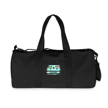 Paraguay et Suède 100% Parfait / Cadeau - Sac de sport en toile recyclée Stanley/Stella - noir - Devant