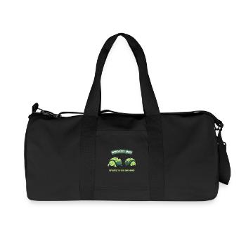 Introverts Unite Turtles - Recycled Canvas Sports Bag by Stanley/Stella - black - Front