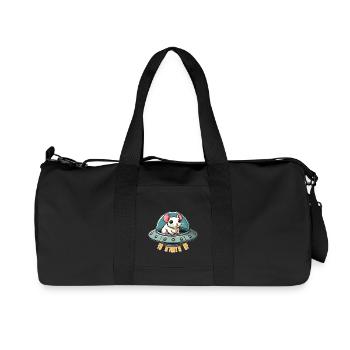 Mouse Rat UFO Alien Abduction Science Fiction - Recycled Canvas Sports Bag by Stanley/Stella - black - Front