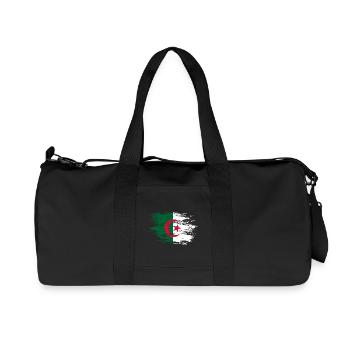 Algerien Flagge used - Recycelte Canvas-Sporttasche von Stanley/Stella - Schwarz - Vorne