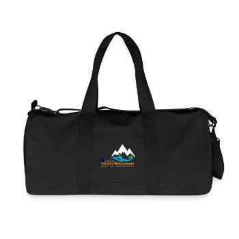 Minicamper Bergwanderer Motiv - Recycelte Canvas-Sporttasche von Stanley/Stella - Schwarz - Vorne