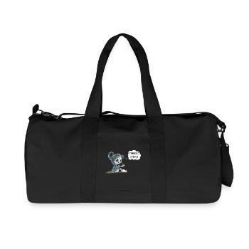 squelette tenant plante espoir émergence disant - Sac de sport en toile recyclée Stanley/Stella - noir - Devant