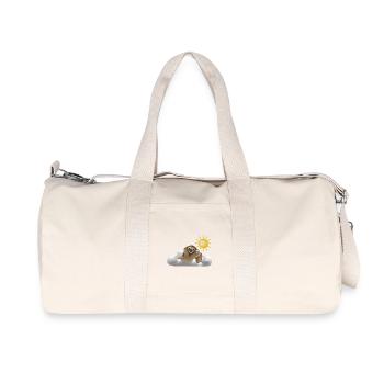 Sloth Clouds - Recycled Canvas Sports Bag by Stanley/Stella - natural - Front