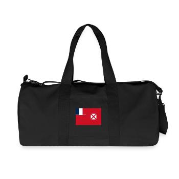 Wallis und Futuna - Recycelte Canvas-Sporttasche von Stanley/Stella - Schwarz - Vorne